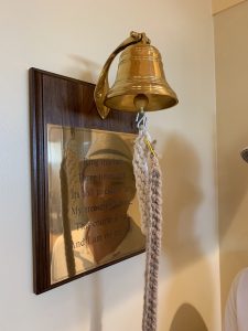 On the last day of radiation treatment, patients ring the bell three times